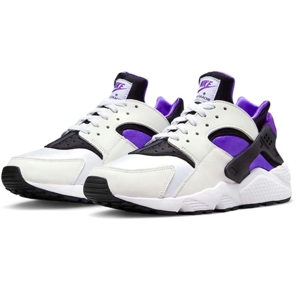 🆕Nike Huarache ⚡️💜| W Size 7| BRAND NEW 👟| Black,White & Electric Violet - Picture 2 of 7